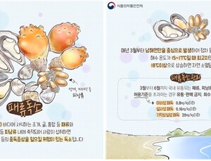 3~6월 조개·굴·홍합 등 패류독소 섭취 주의 