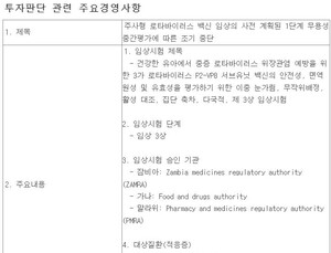 로타바이러스 백신 효과 미비…SK바사 임상 3상 중단