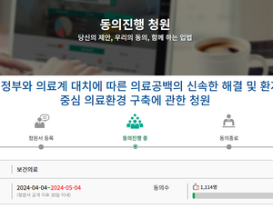 “의료공백, 국회가 중재 나서라” 환자단체, 입법 청원