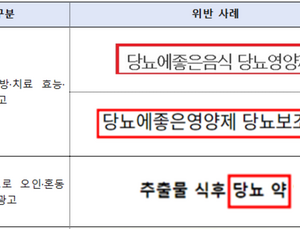 “영양제 한알로 혈당 조절”…부당광고 117건 적발